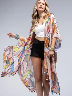 Amsterdam Tassel Open Cover Up