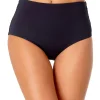 Anne Cole Shirred Hi-Low Swim Bottom