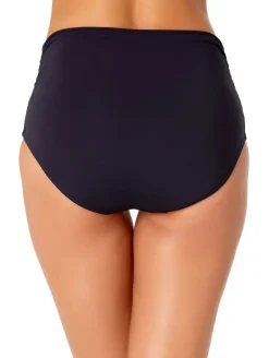 Anne Cole Shirred Hi-Low Swim Bottom