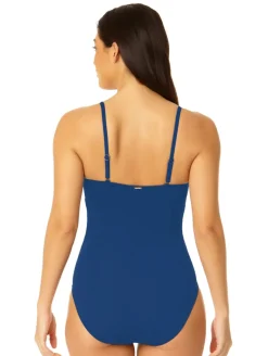 Anne Cole Shirred Maillot One Piece Swimsuit