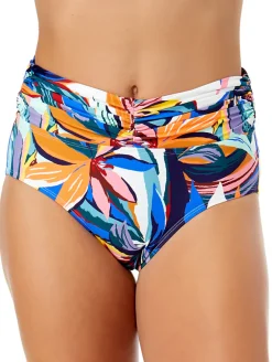 Anne Cole Shirred Waist Swim Bottom