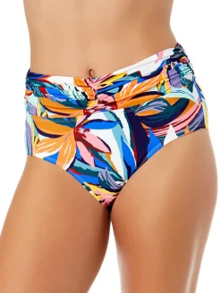 Anne Cole Shirred Waist Swim Bottom