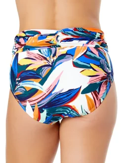 Anne Cole Shirred Waist Swim Bottom