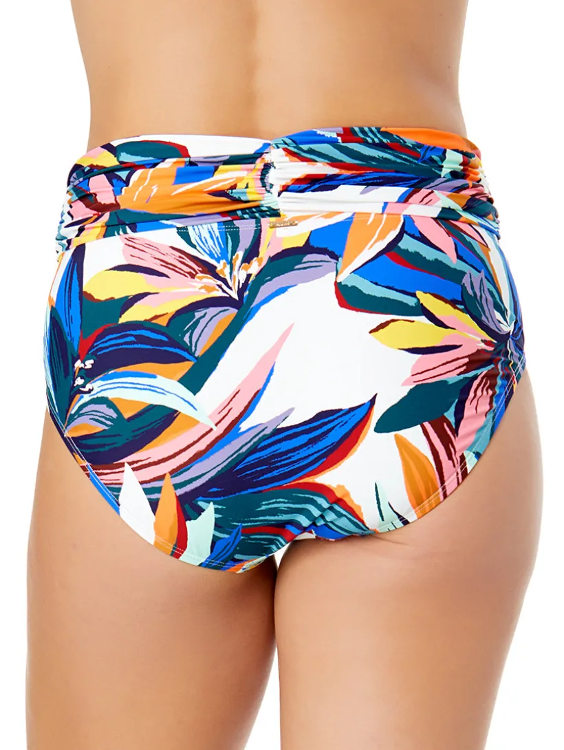 Anne Cole Shirred Waist Swim Bottom
