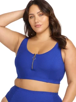 Artesands Fuseli Zip Swim Crop Top