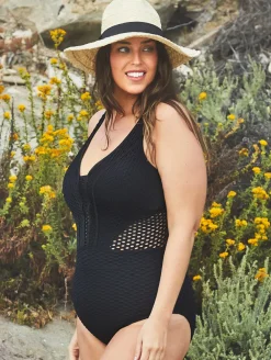 Becca Castaway Plunge One Piece Swimsuit