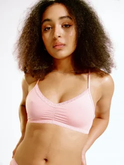 Blush Micro Lace Trim Bralette