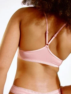 Blush Micro Lace Trim Bralette