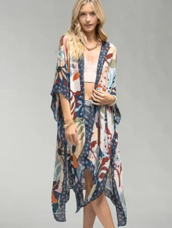 Botanical Floral Open Cover Up