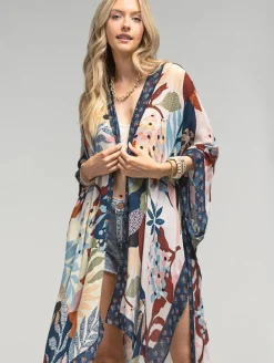 Botanical Floral Open Cover Up