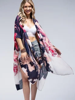 Coral Open Cover Up