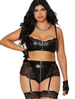 Dreamgirl Faux Leather Set