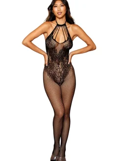 Dreamgirl Fishnet Bodystocking with Teddy Design