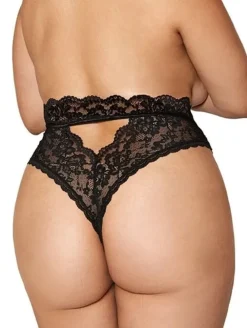 Dreamgirl High Waist Lace Thong