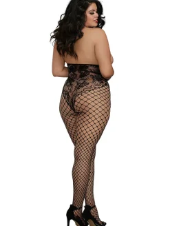 Dreamgirl Open-Cup Halter Bodystocking