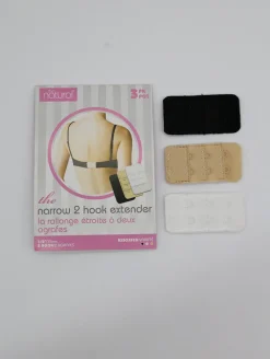2 Hook Narrow Bra Extender - 3 Pack