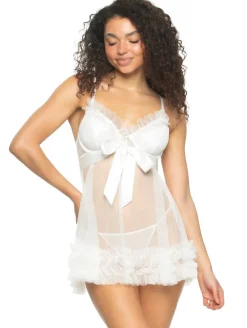 Jezebel Veil Tulle Ruffle Babydoll