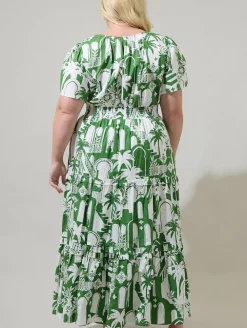 Nala City Palmer Poplin Maxi Dress