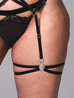 Thistle And Spire Strapped In Leg Garters