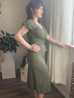 Tribal Dress with Tie Front
