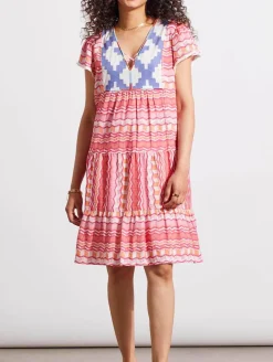 Tribal Short Sleeve Dress