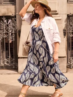 Tribal Sleeveless High Low Dress