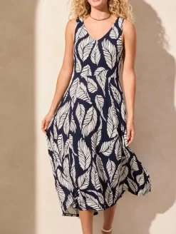 Tribal Sleeveless High Low Dress