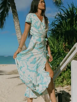 Tribal Wrap Maxi Dress